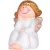 Figura MagicHome, karácsonyi, ülő angyal, polirezin, 6,7x6,2x11 cm