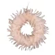 MagicHome karácsonyi koszorú, pelyhes, rózsaszín, felfüggeszthető, 35 cm