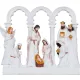 Dekoráció MagicHome Karácsonyi, betlehem, 8 figura, polirezin, 3,7x26,5x23 cm