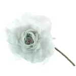 Virág MagicHome, bazsarózsa, zöld, szár, virágméret: 16 cm, virághossz: 24 cm, 6 db-os csomag