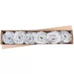 Virág MagicHome, bazsarózsa, zöld, szár, virágméret: 16 cm, virághossz: 24 cm, 6 db-os csomag