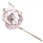 Virág MagicHome, kinyílt rózsa, lila, szár, virágméret: 11 cm, virághossz: 22 cm, 6 db-os csomag