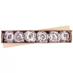 Virág MagicHome, kinyílt rózsa, lila, szár, virágméret: 11 cm, virághossz: 22 cm, 6 db-os csomag