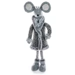 MagicHome karácsonyi dekoráció, álló egér, 50 cm