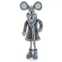 MagicHome karácsonyi dekoráció, álló egér, 50 cm