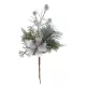 Ág MagicHome Karácsony, pamuttal, fehér, 25 cm