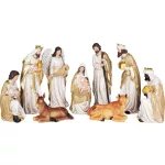 Dekoráció MagicHome Karácsonyi, betlehem, 11 figura, polirezin, 25 cm