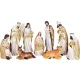 Dekoráció MagicHome Karácsonyi, betlehem, 11 figura, polirezin, 25 cm