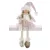 MagicHome karácsonyi dekoráció, kislány rózsaszín szoknyában, 33 cm