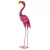 Kerti dekoráció, MagicHome Mecco 8299, flamingó, rózsaszín, 24 × 14 × 65 cm, fém