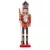 MagicHome karácsonyi dekoráció, diótörő koronával, fa, 38 cm, natúr