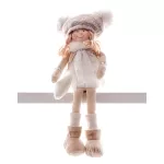 MagicHome karácsonyi dekoráció, gyerek, fehér, 22 cm
