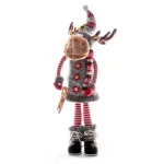 MagicHome karácsonyi dekoráció, álló rénszarvas, 81 cm