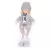 MagicHome karácsonyi dekoráció, fiú kék sállal, 38 cm