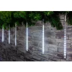 Fényfüggöny, MagicHome Vianoce, Jégcsap, 240 LED, hidegfehér, kültéri, vízesés hatás, 8 jégcsappal, 2,5 m lánc, 230 V 50 Hz