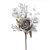 Ág MagicHome Karácsony, rózsával, szürke, 26 cm