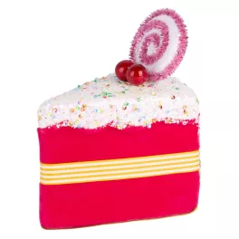   Dekoráció MagicHome Karácsony Candy Line, sütemény, rózsaszín, függő, 13x9x15 cm