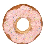 Dekoráció MagicHome Karácsony Candy Line, fánk, barna, függő, 13 cm