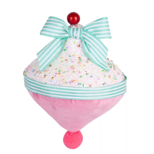 Dekoráció MagicHome Karácsony Candy Line, rózsaszín, függő, 13x15 cm