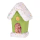 Dekoráció MagicHome Karácsony Candy Line, házikó, zöld, függő, 11x16 cm