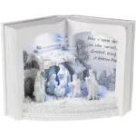 Dekoráció MagicHome Karácsony, Betlehem könyvben, 3 LED, 3xAA, beltéri, 27,50x12x19 cm