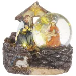 MagicHome karácsonyi dekoráció, Betlehem, 2 melegfehér LED, 11 x 9,5 x 10 cm