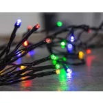 LED fényfüzér, MagicHome Vianoce Ceibo, 14,3 m, sokszínű, 192 db LED, 8 program, időzítő, memóriával, elemes (3x AA), kültéri