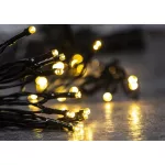LED fényfüzér, MagicHome Viacone Ceibo, 14,3 m, 192 LED, melegfehér, 8 fényprogram, időzítő, elemes (3x AA), kültéri, memória