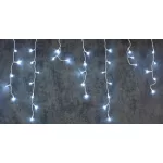 Fényfüggöny, MagicHome Vianoce, Jégcsap, 20 m, 800 LED, hidegfehér, kültéri, statikus fény, időzítő, 230 V, 5 m betápkábel, 50 cm lelógás