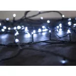 LED fényfüzér, MagicHome Vianoce Errai, 800 LED, 16 m, hidegfehér, IP44, kültéri, 8 fényprogram memóriával, 230 V adapterrel, zöld kábel