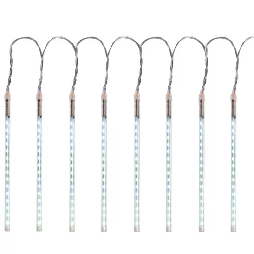Fényfüggöny, MagicHome Vianoce, Jégcsap, 7,5 m, 720 LED, 24 jégcsap, hidegfehér, vízesés hatás, kültéri, 230 V, jégcsap hossza 30 cm