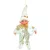 Dekoráció MagicHome Karácsonyi, manó, textil, fehér, 14/35 cm
