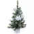 Karácsonyfa MagicHome Karácsonyi, díszített, ezüst, virág, 30 cm