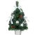 Karácsonyfa MagicHome Karácsonyi, díszített, ezüst, masni, 40 cm