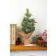 Karácsonyfa MagicHome Karácsonyi, díszített, natúr, 36 cm