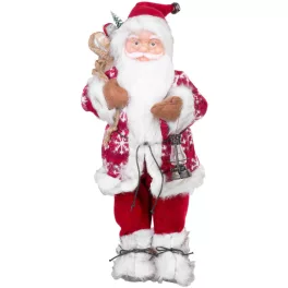   MagicHome karácsonyi dekoráció, álló Mikulás, piros, 60 cm