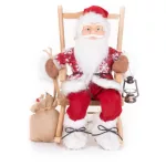 MagicHome karácsonyi dekoráció, ülő Mikulás, 46 cm
