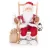 MagicHome karácsonyi dekoráció, ülő Mikulás, 46 cm