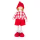 MagicHome karácsonyi dekoráció, kisfiú kockás ingben, 32 cm