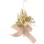Ág MagicHome Karácsony, tobozzal és jutaszalaggal, arany, 17 cm