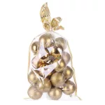MagicHome karácsonyi gömbök, 20 db, 6 cm, arany, karácsonyfára