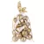 MagicHome karácsonyi gömbök, 20 db, 6 cm, arany, karácsonyfára