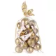 MagicHome karácsonyi gömbök, 20 db, 6 cm, arany, karácsonyfára