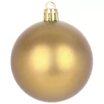 MagicHome karácsonyi gömbök, 20 db, 6 cm, arany, karácsonyfára