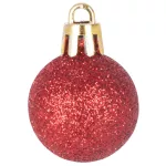 Gömbök MagicHome Karácsony, 12 db, 3 cm, piros, karácsonyfára