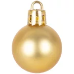 Gömbök MagicHome Karácsony, 12 db, 3 cm, arany, karácsonyfára
