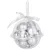 Gömbök MagicHome Karácsony, 12 db-os csomag, 3 cm, ezüst, karácsonyfára