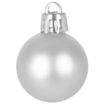 Gömbök MagicHome Karácsony, 12 db-os csomag, 3 cm, ezüst, karácsonyfára