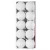 Gömbök MagicHome Karácsony, 10 db, fehér, karácsonyfára, 6 cm