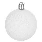 Gömbök MagicHome Karácsony, 10 db, fehér, karácsonyfára, 6 cm